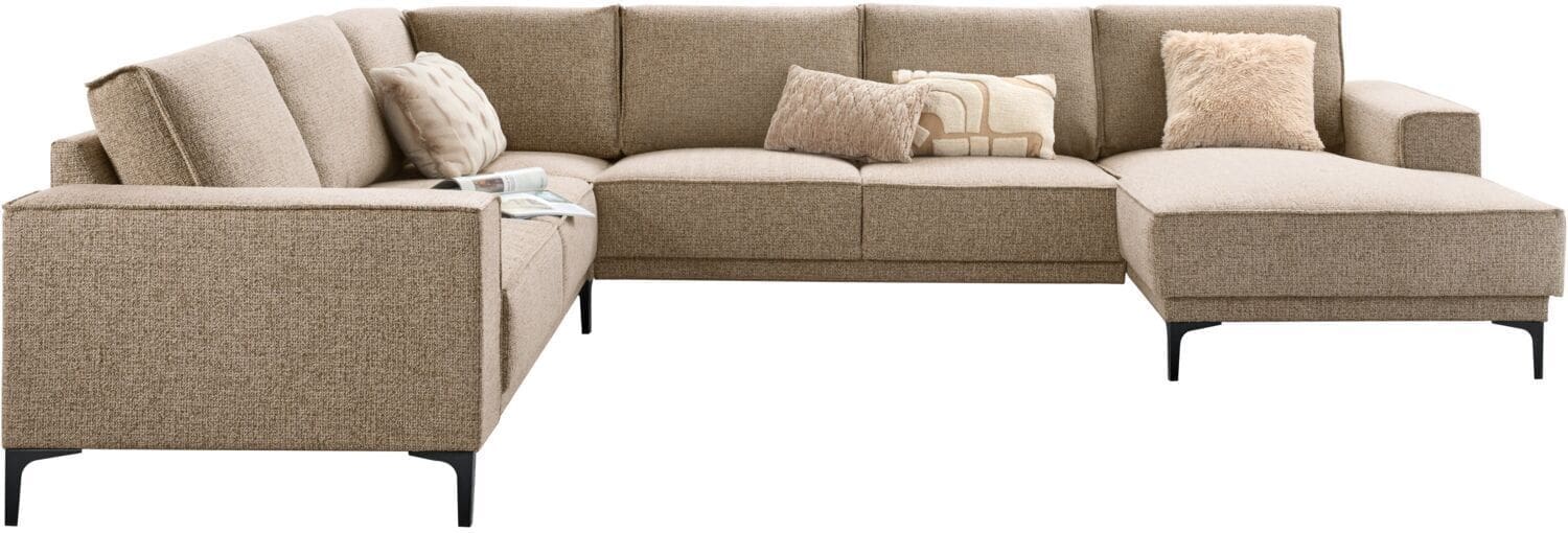 Profijt Meubel Hoekbank links Calira bruin basic comfort Bruin Hoekbank