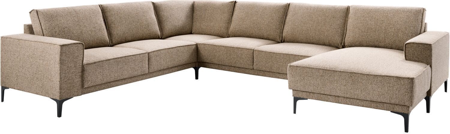 Profijt Meubel Hoekbank links Calira bruin basic comfort Bruin Hoekbank