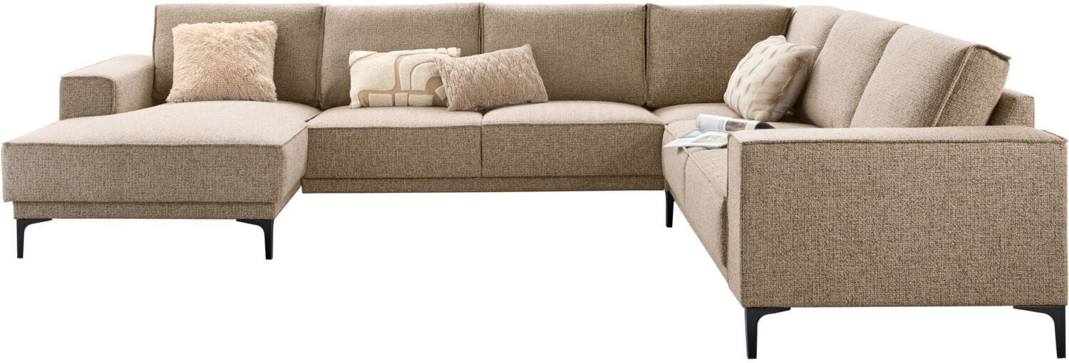 Profijt Meubel Hoekbank rechts Calira bruin basic comfort Bruin Hoekbank