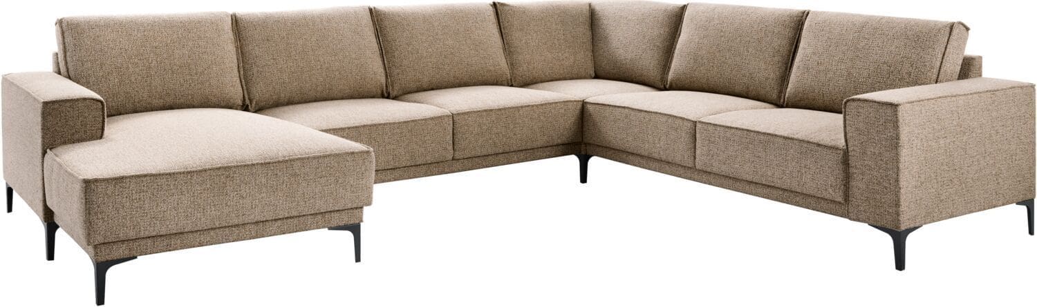 Profijt Meubel Hoekbank rechts Calira bruin basic comfort Bruin Hoekbank