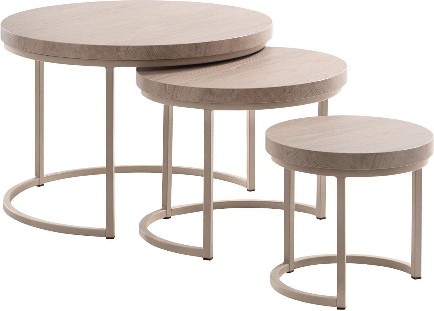 Profijt Meubel Salontafel Istrana 75,55 en 40 cm rond Bruin Salontafel