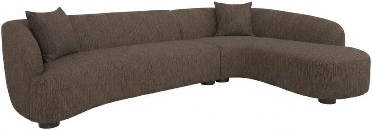 Richmond Interiors Bank Pandora brown chunky lounge right Bruin Bank