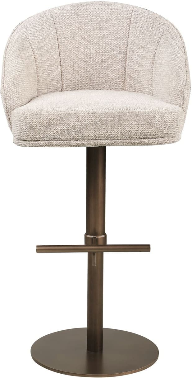 Richmond Interiors Barstoel Beverly natural fancy Beige Barstoel
