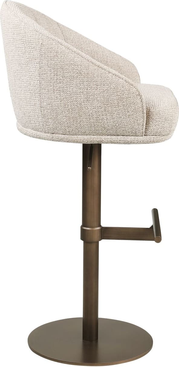 Richmond Interiors Barstoel Beverly natural fancy Beige Barstoel