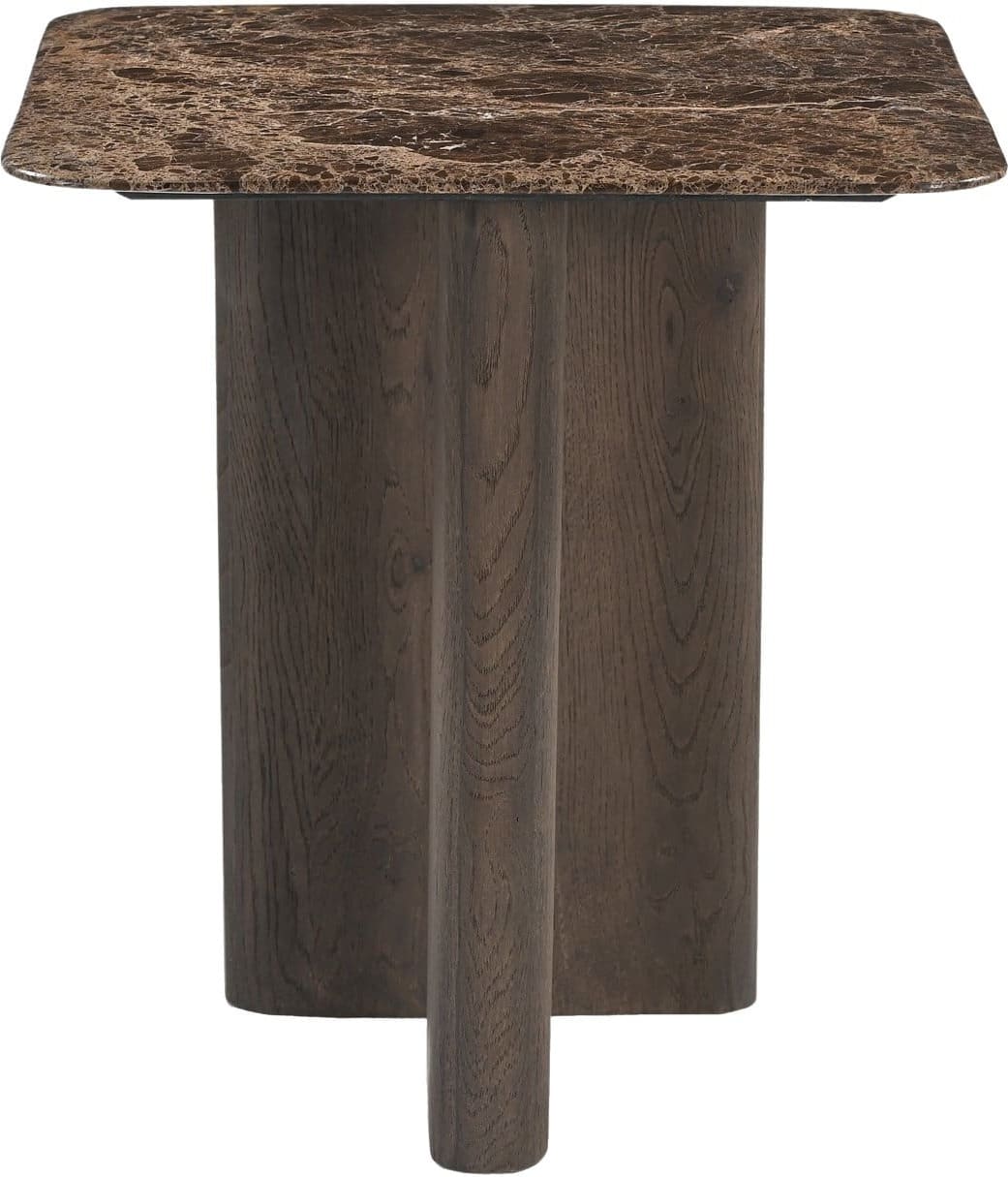 Richmond Interiors Bijzettafel Castello Smoked charchoal marble top Bijzettafel