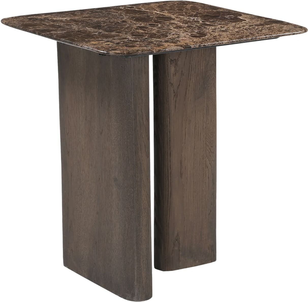 Richmond Interiors Bijzettafel Castello Smoked charchoal marble top Bijzettafel