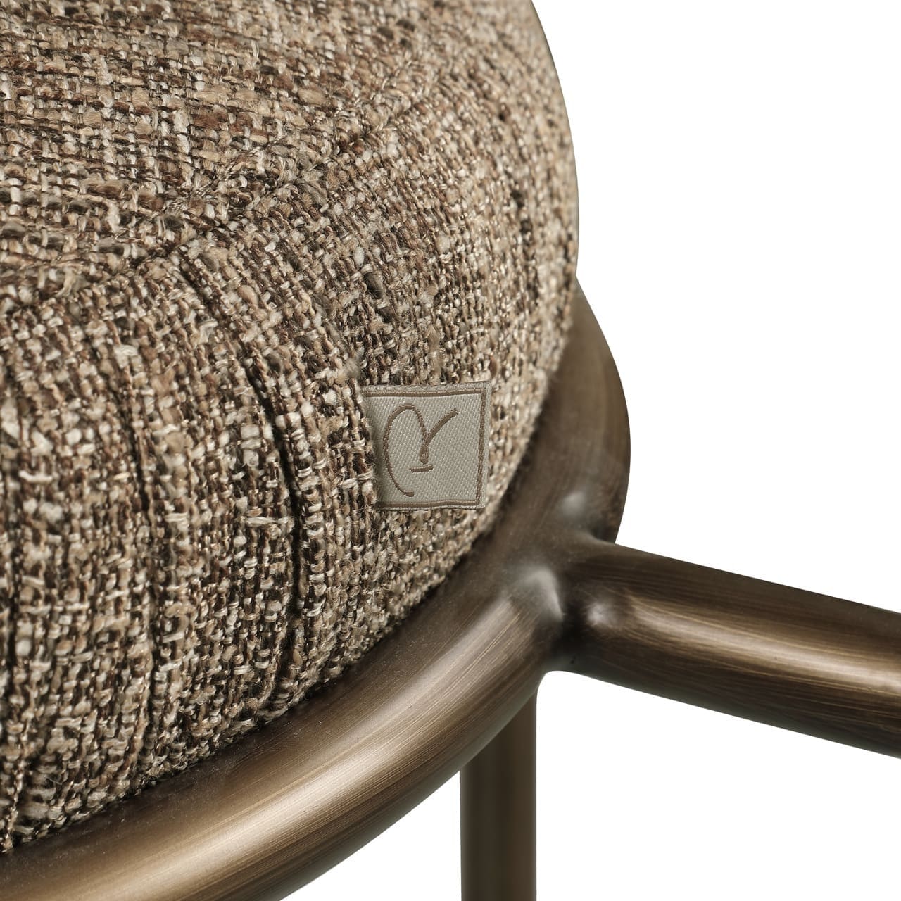 Richmond Interiors Counterstoel Encanto brown tweed Bruin Eetkamerstoel