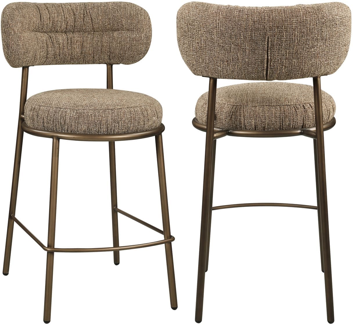 Richmond Interiors Counterstoel Encanto brown tweed Bruin Eetkamerstoel