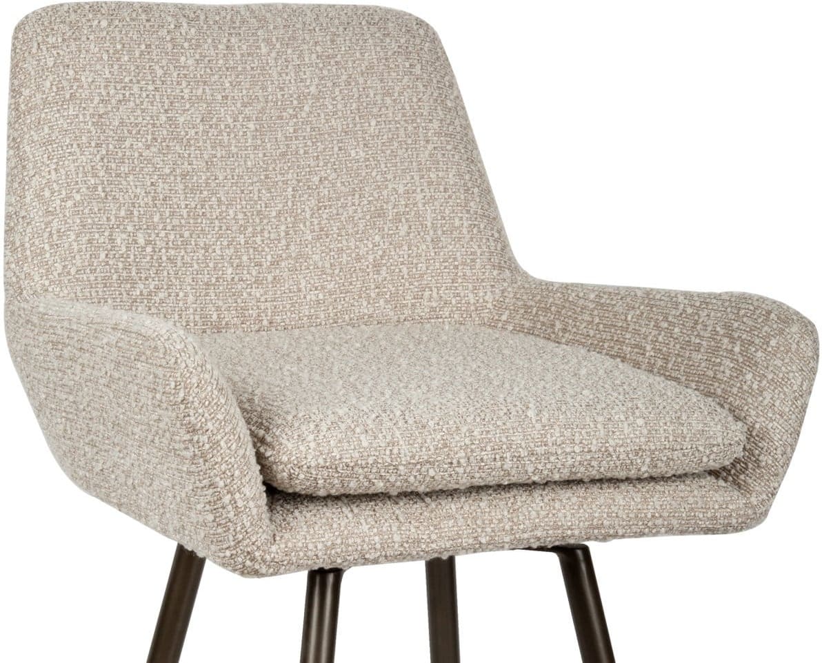 Richmond Interiors Counterstoel Linsey natural chunky Beige Eetkamerstoel