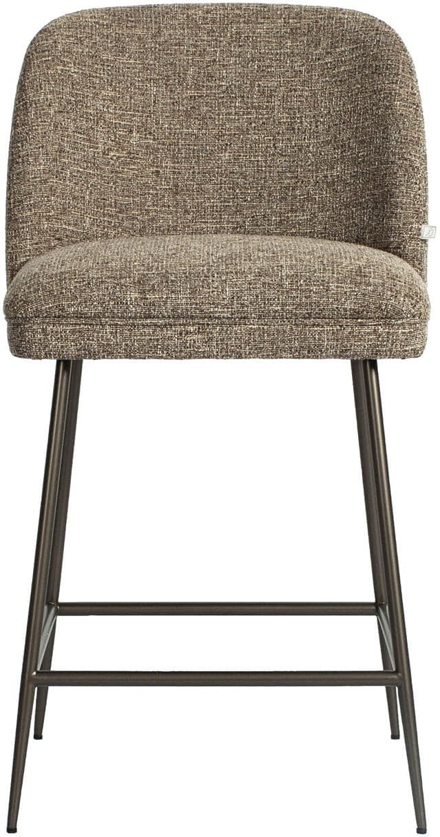 Richmond Interiors Counterstoel Pullitzer brown tweed Bruin Eetkamerstoel
