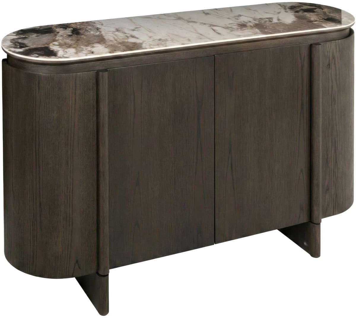 Richmond Interiors Dressoir Langford brown 4-doors Bruin Dressoir