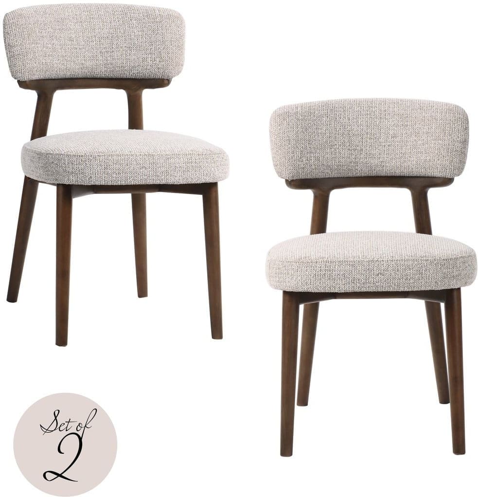 Richmond Interiors Eetkamerstoel Basker natural fancy fire retardant Beige Eetkamerstoel