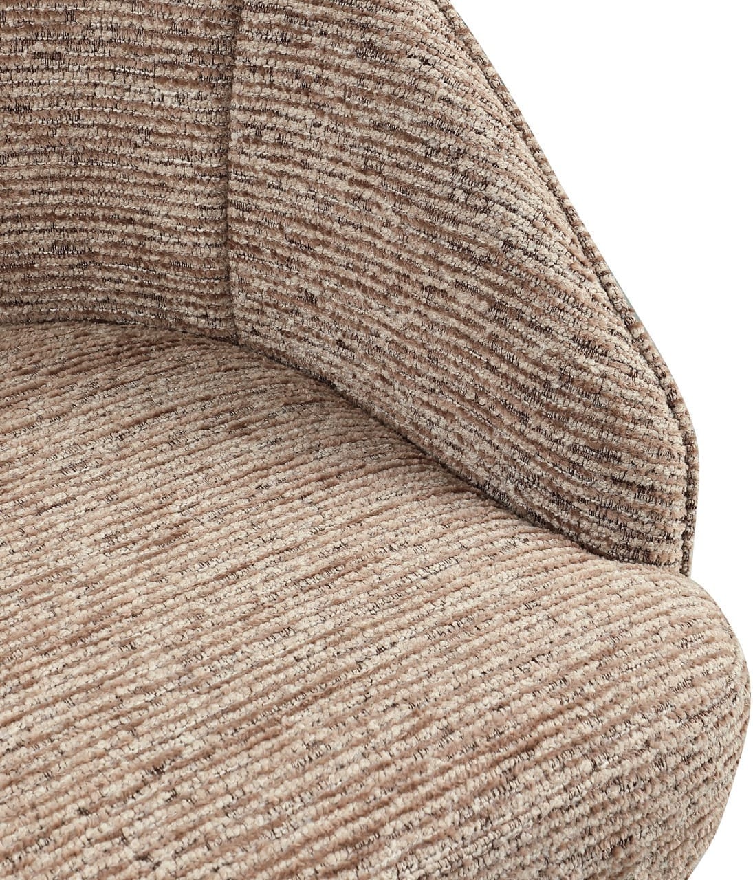 Richmond Interiors Eetkamerstoel Beverly mocca linear swivel Eetkamerstoel