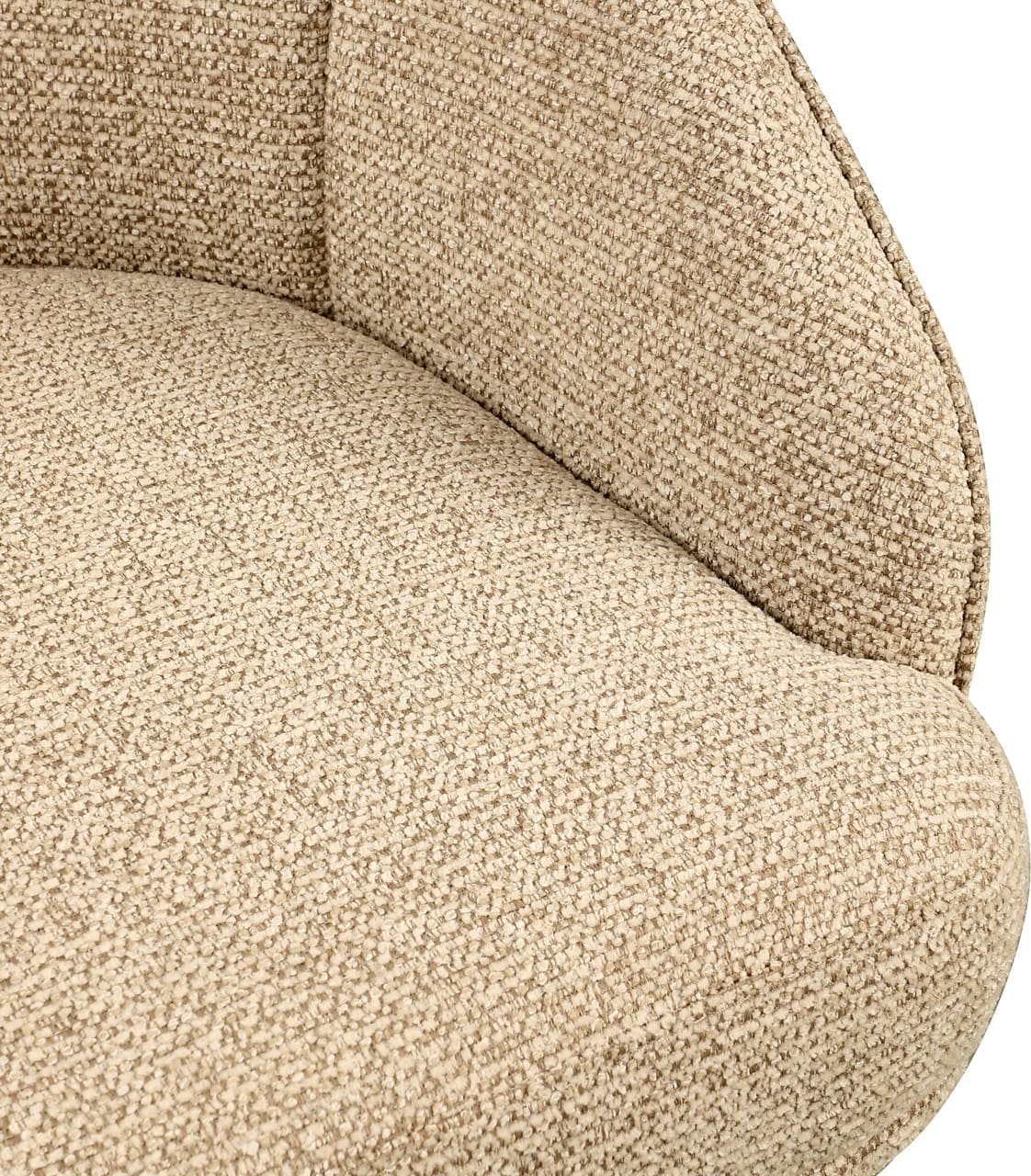 Richmond Interiors Eetkamerstoel Beverly natural fancy swivel Beige Eetkamerstoel
