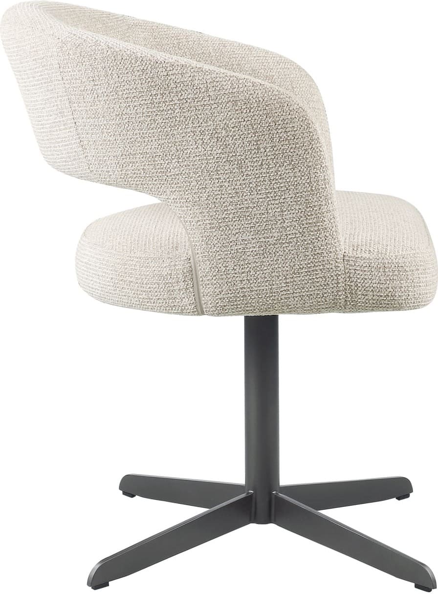 Richmond Interiors Eetkamerstoel Blanca natural fancy fire retardant Beige Eetkamerstoel