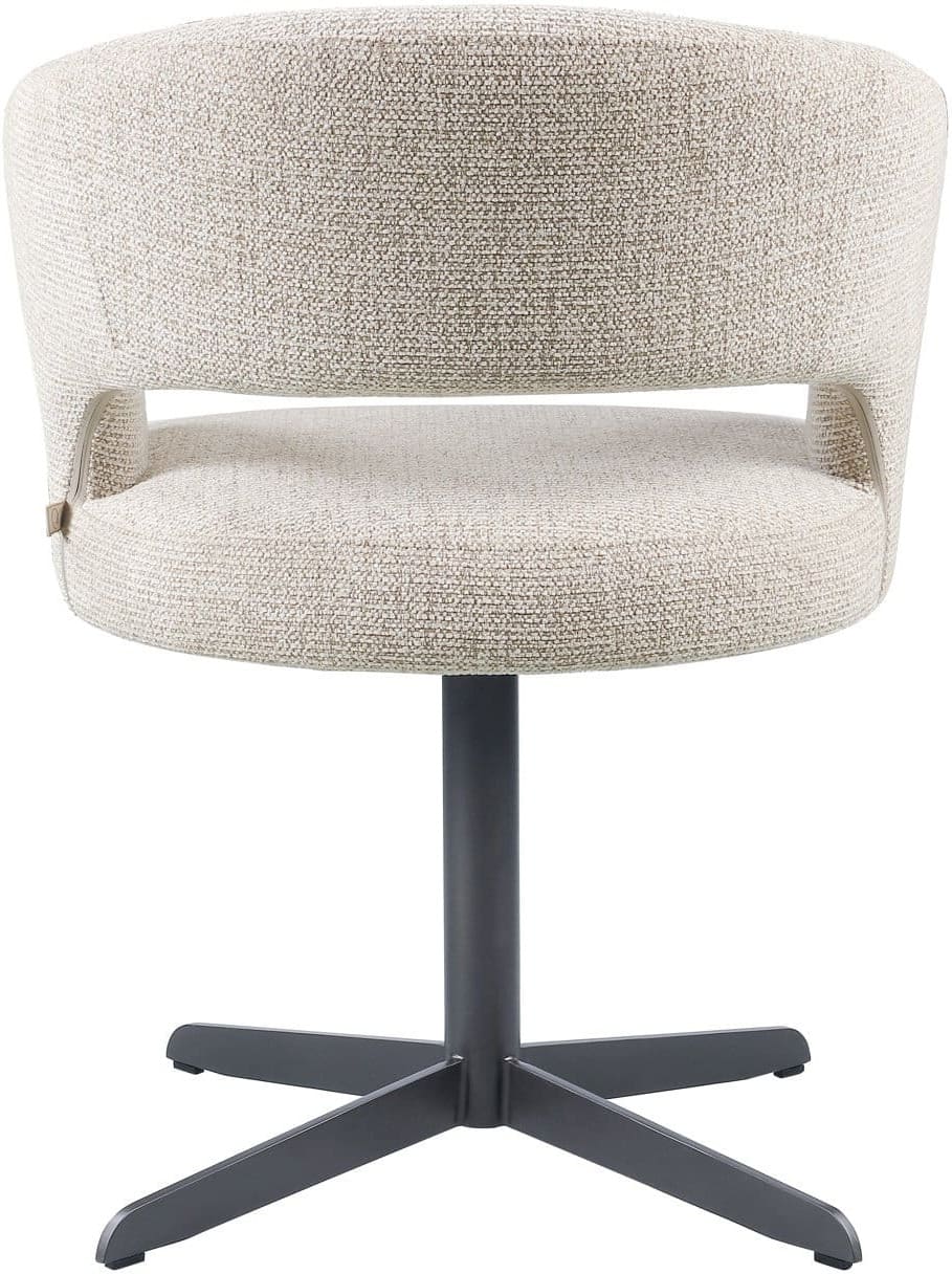 Richmond Interiors Eetkamerstoel Blanca natural fancy fire retardant Beige Eetkamerstoel