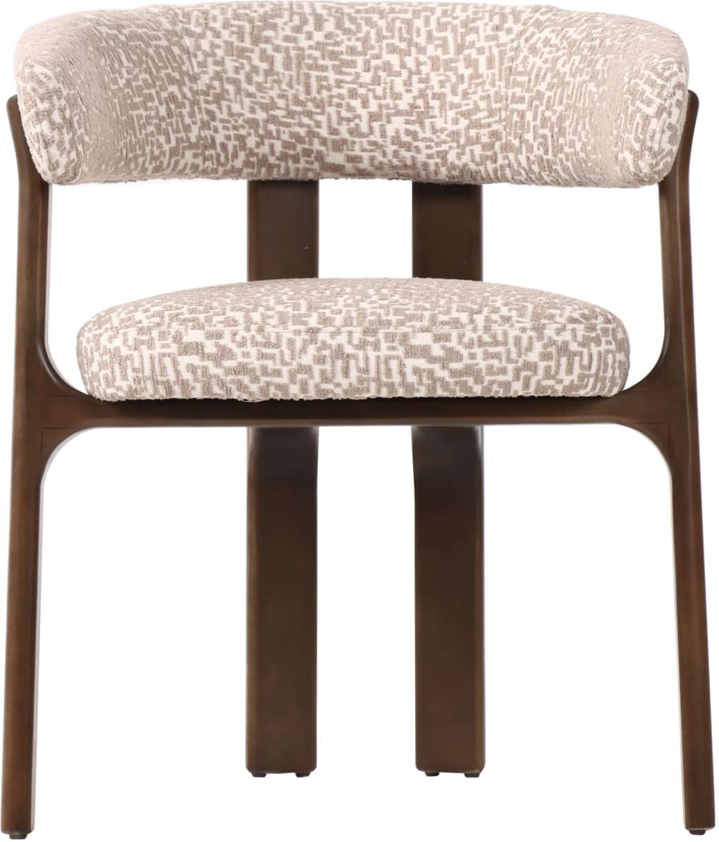 Richmond Interiors Eetkamerstoel Contigo natural geo Beige Eetkamerstoel
