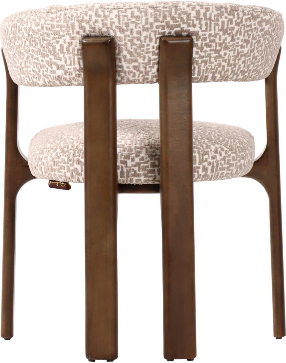 Richmond Interiors Eetkamerstoel Contigo natural geo Beige Eetkamerstoel