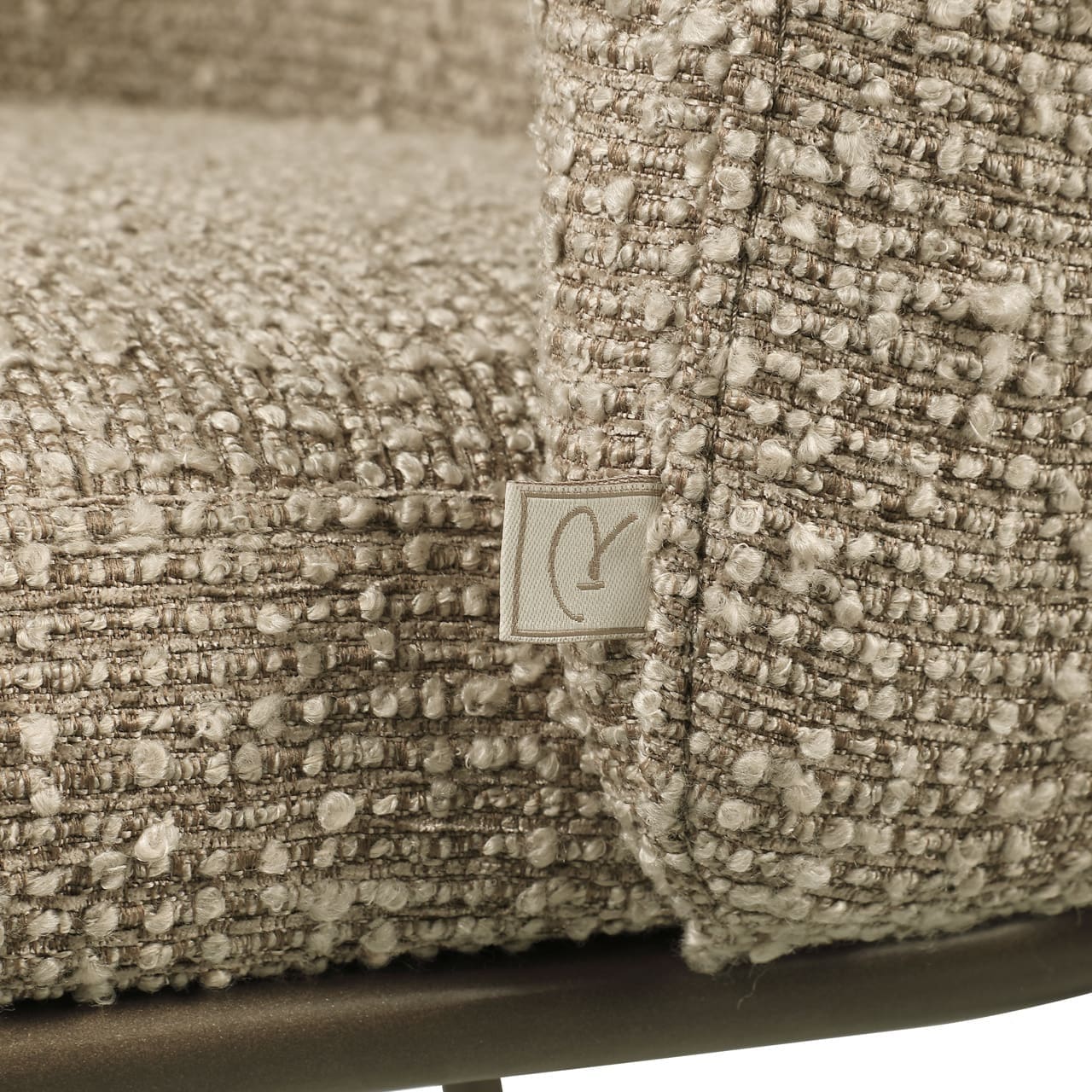 Richmond Interiors Eetkamerstoel Elvi mocca chunky fire retardant Eetkamerstoel