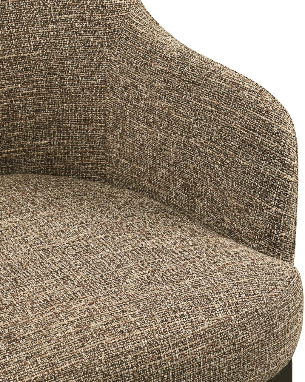 Richmond Interiors Eetkamerstoel Hadley brown tweed fire retardant Bruin Eetkamerstoel