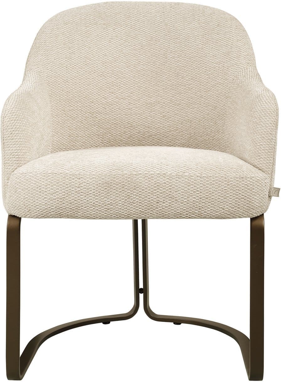 Richmond Interiors Eetkamerstoel Hadley natural boldweave fire retardant Beige Eetkamerstoel