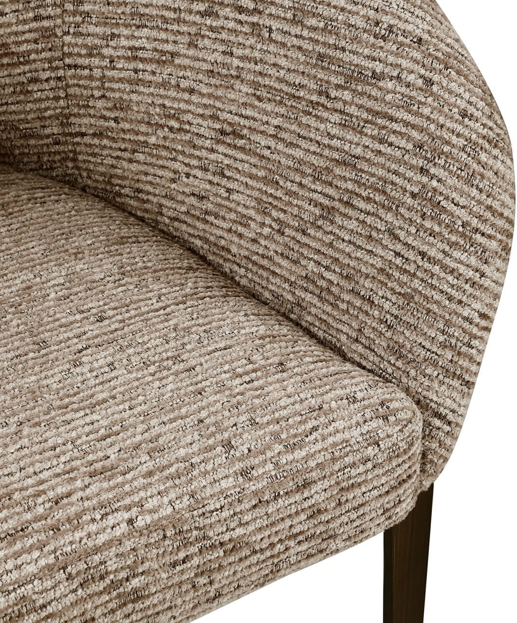 Richmond Interiors Eetkamerstoel Kenzi mocca linear fire retardant Eetkamerstoel