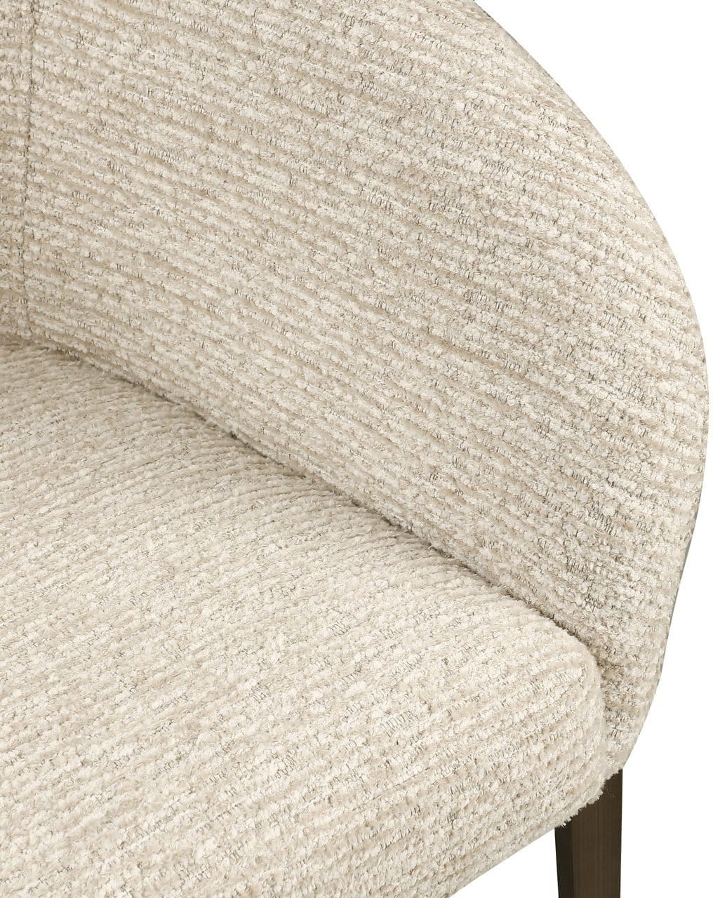 Richmond Interiors Eetkamerstoel Kenzi natural linear fire retardant Beige Eetkamerstoel