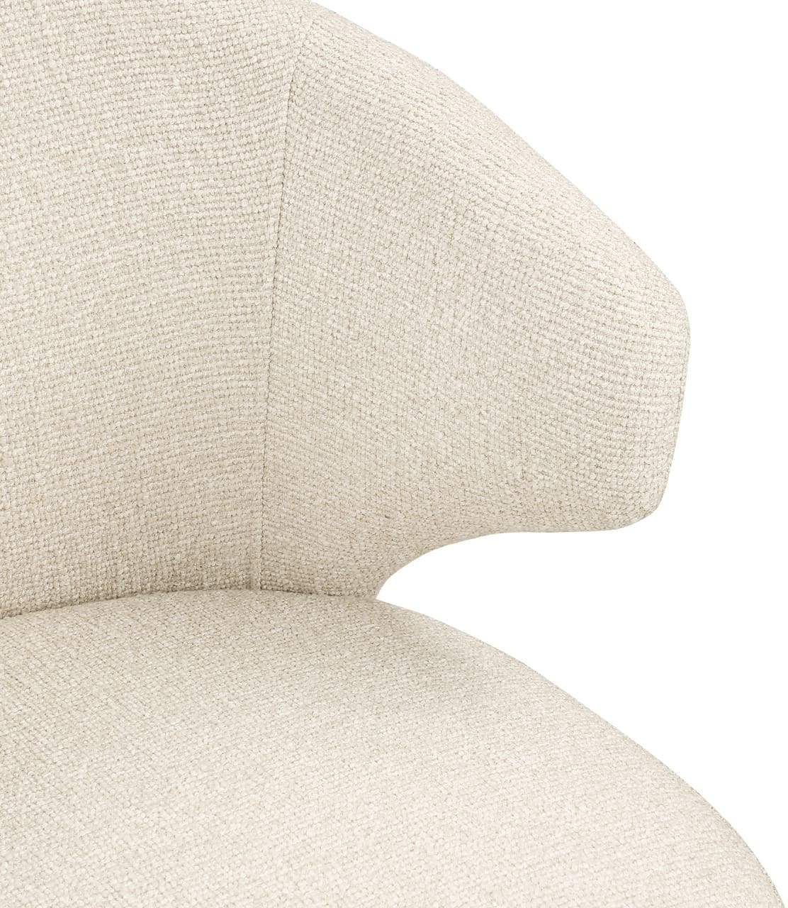 Richmond Interiors Eetkamerstoel Milly biscotti swivel Eetkamerstoel