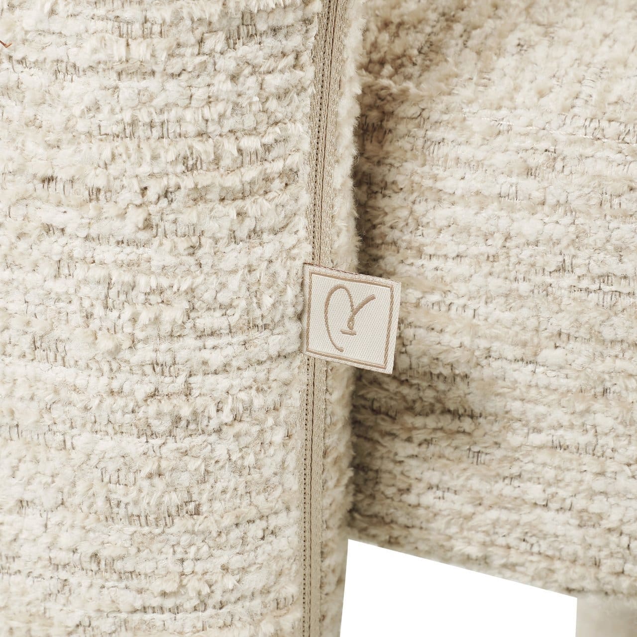 Richmond Interiors Eetkamerstoel Soho natural linear fire retardant Beige Eetkamerstoel