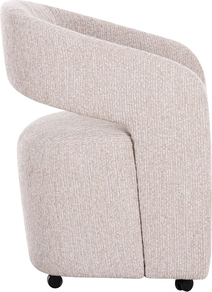 Richmond Interiors Eetkamerstoel Vixen natural linear Beige Eetkamerstoel