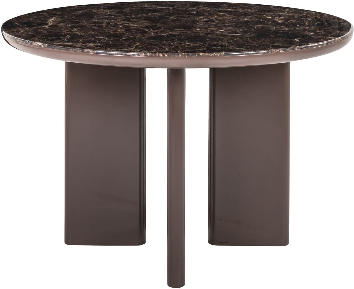 Richmond Interiors Eettafel Almundi chocolat brown 120Ø Bruin Eettafel