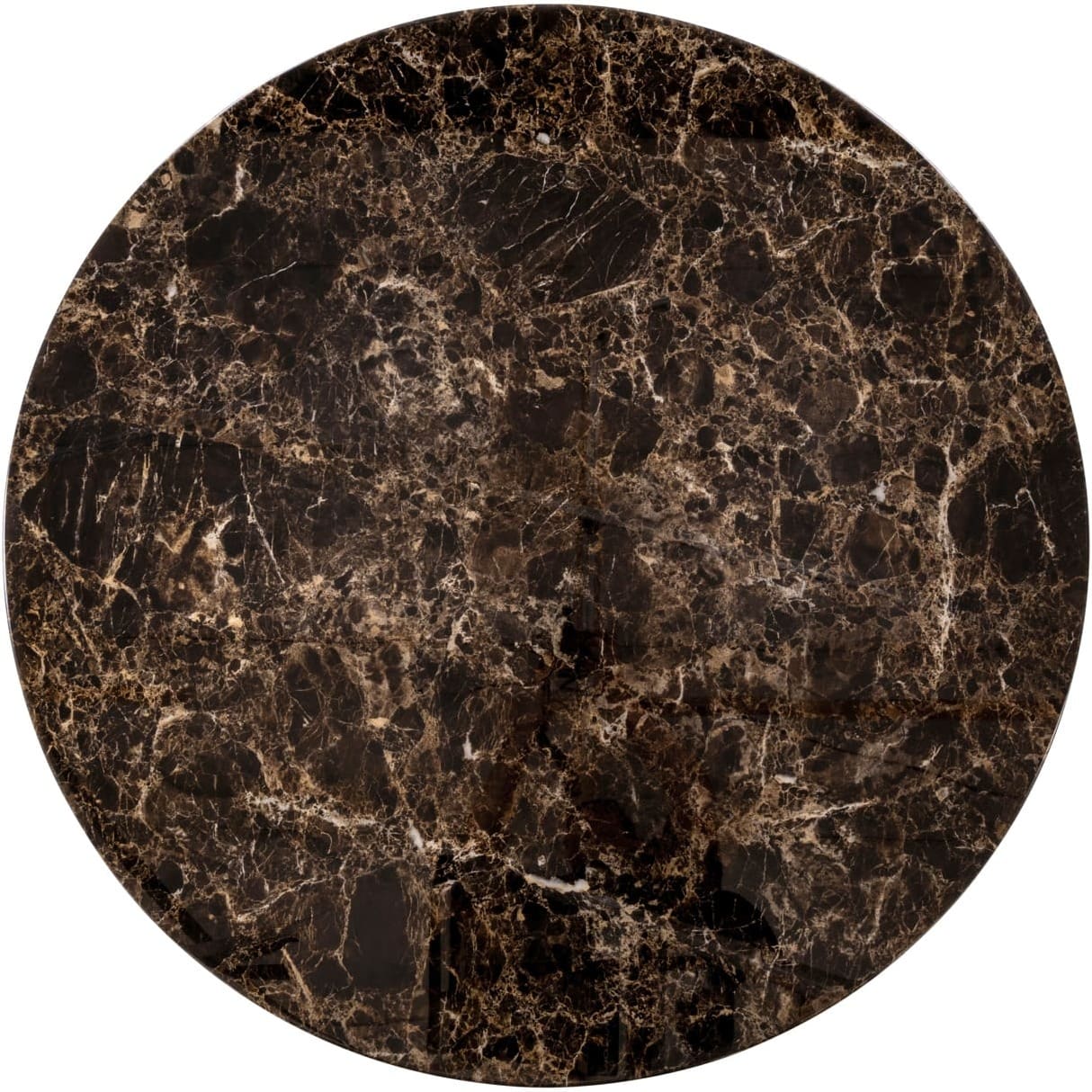Richmond Interiors Eettafel Almundi chocolat brown 120Ø Bruin Eettafel