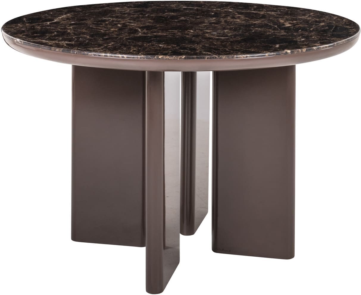 Richmond Interiors Eettafel Almundi chocolat brown 120Ø Bruin Eettafel
