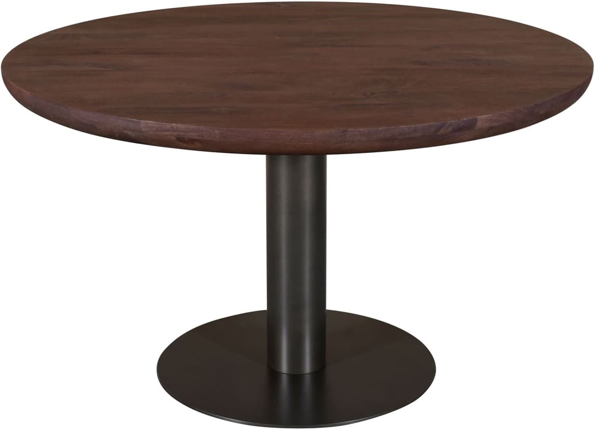 Richmond Interiors Eettafel Baldwin spicebrown 130Ø Bruin Eettafel