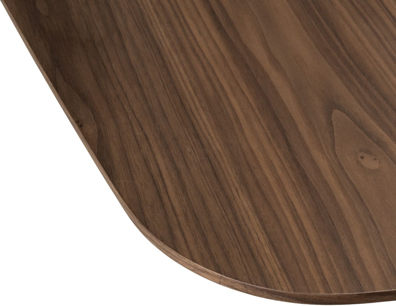 Richmond Interiors Eettafel Windsor walnut 230 brass base Eettafel