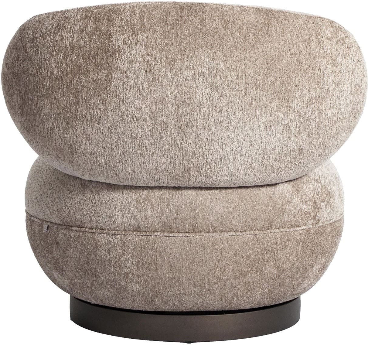 Richmond Interiors Lounge stoel Jace be easy sand swivel fire retardant Beige Eetkamerstoel