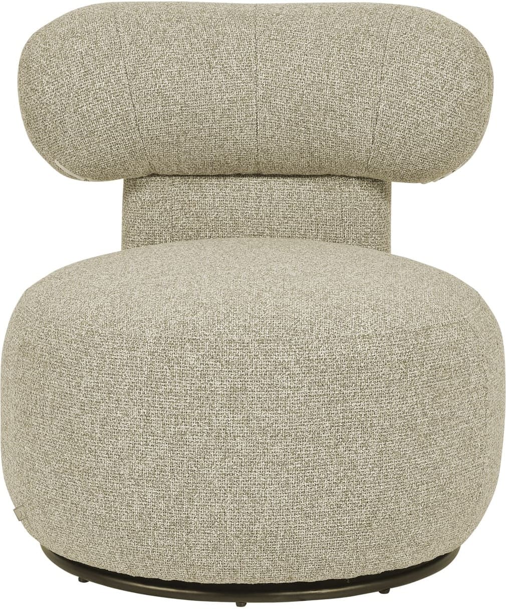 Richmond Interiors Lounge stoel Kaya cayenne brown swivel Bruin Eetkamerstoel