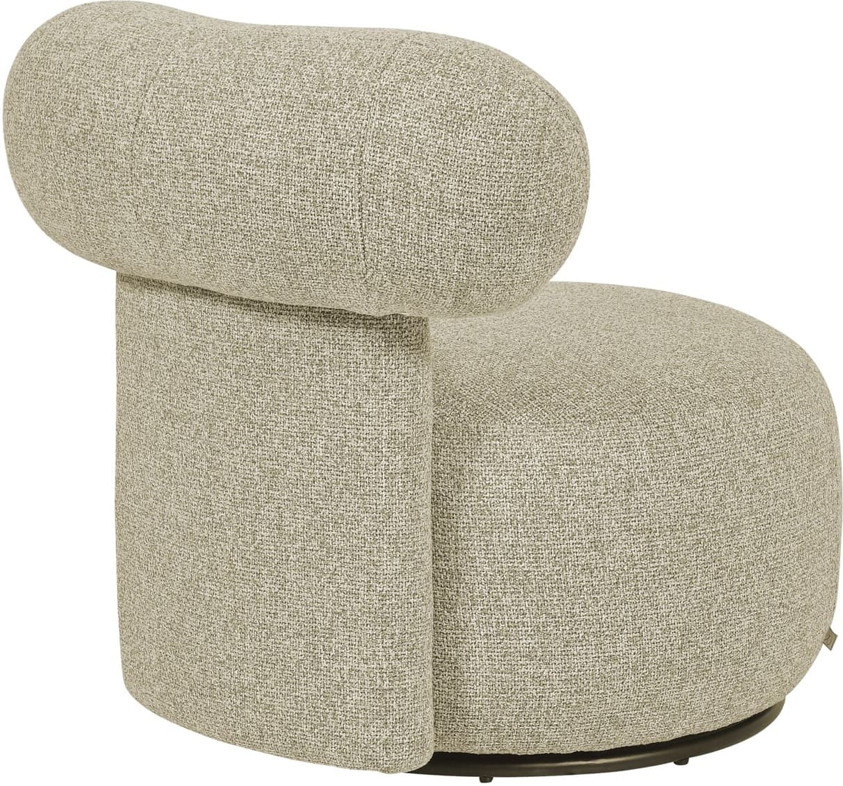 Richmond Interiors Lounge stoel Kaya cayenne brown swivel Bruin Eetkamerstoel