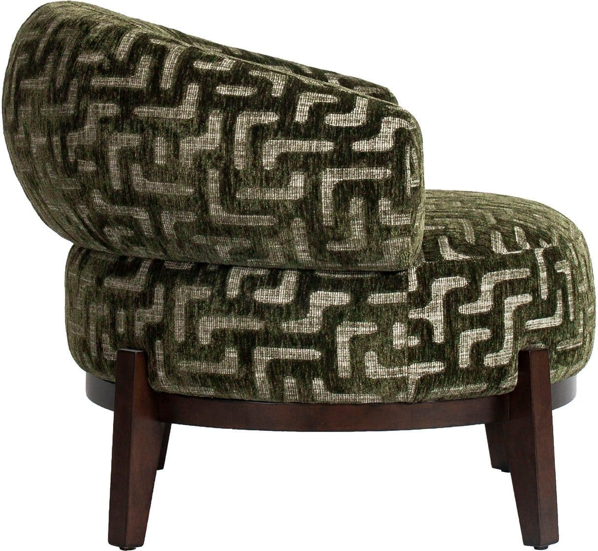 Richmond Interiors Lounge stoel Montana moss labyrinth Eetkamerstoel
