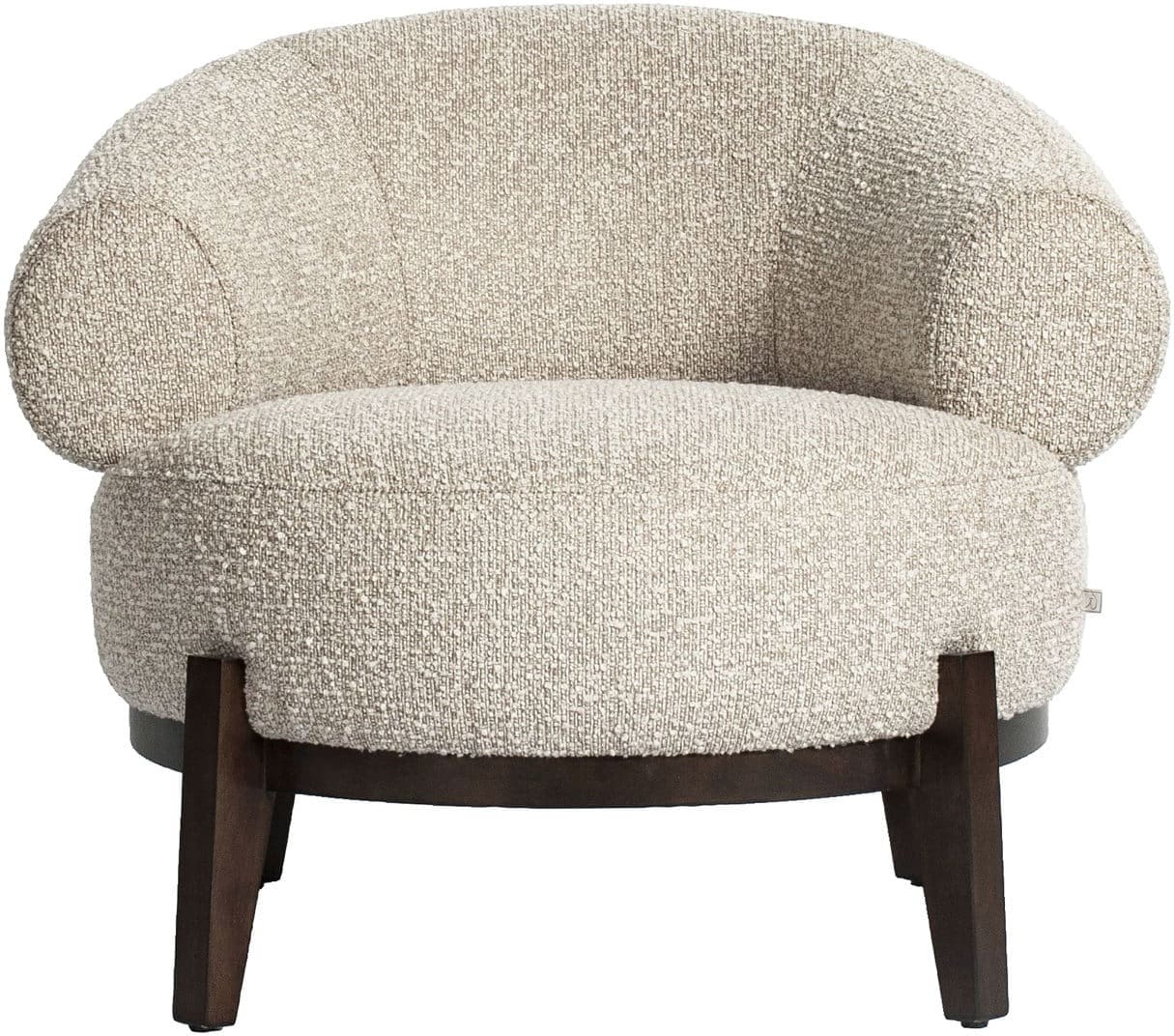Richmond Interiors Lounge stoel Montana natural chunky fire retardant Beige Eetkamerstoel