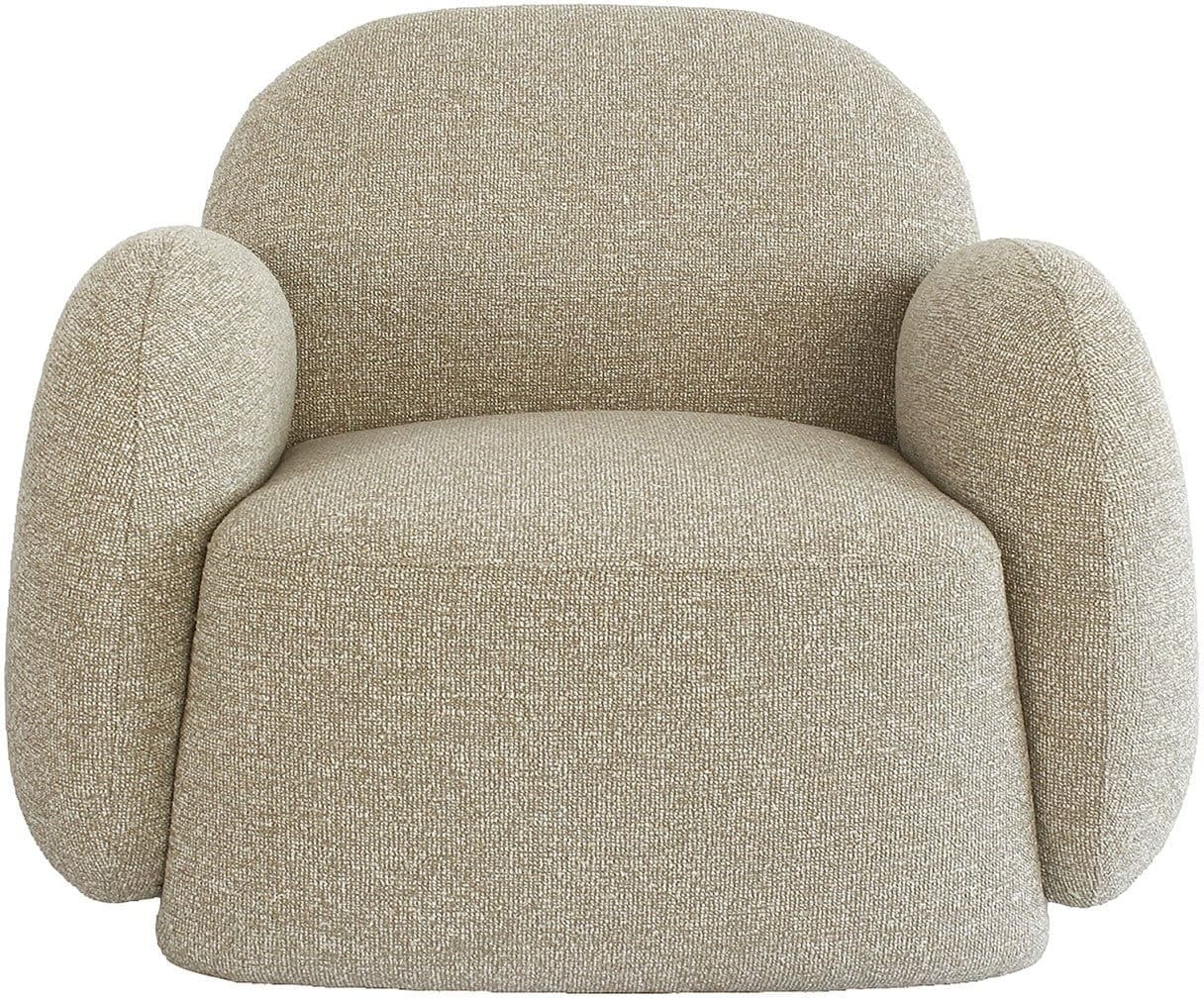 Richmond Interiors Lounge stoel Roxy lodge beige fire retardant Beige Eetkamerstoel