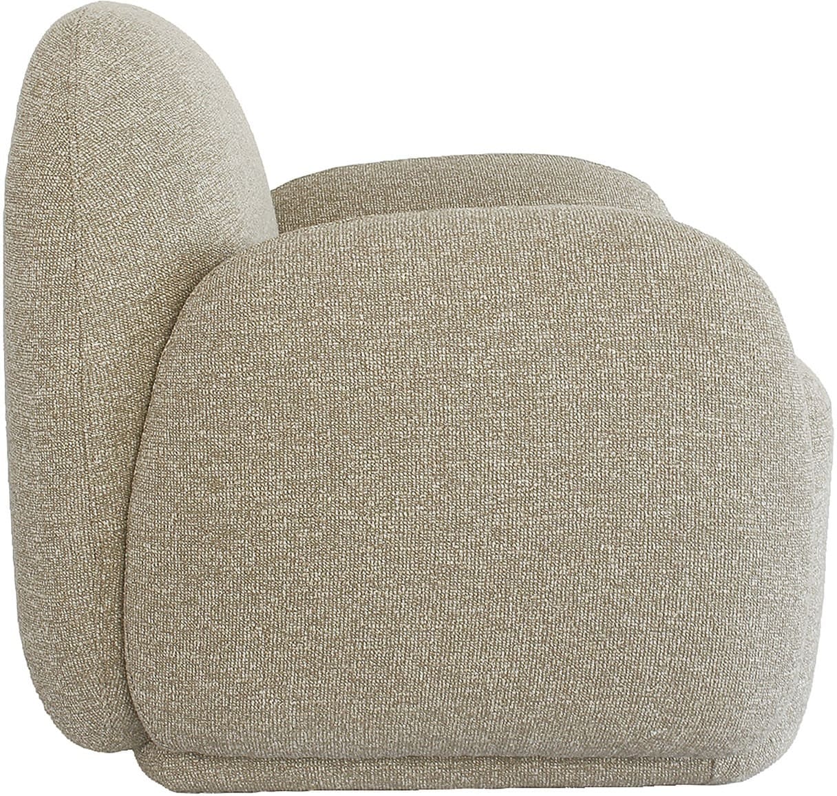 Richmond Interiors Lounge stoel Roxy lodge beige fire retardant Beige Eetkamerstoel