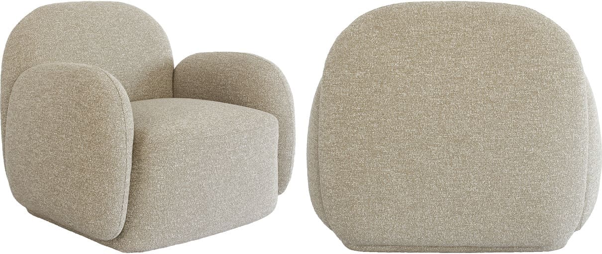 Richmond Interiors Lounge stoel Roxy lodge beige fire retardant Beige Eetkamerstoel