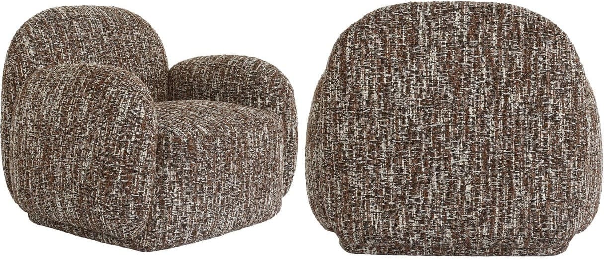 Richmond Interiors Lounge stoel Roxy terra magic fire retardant  Eetkamerstoel