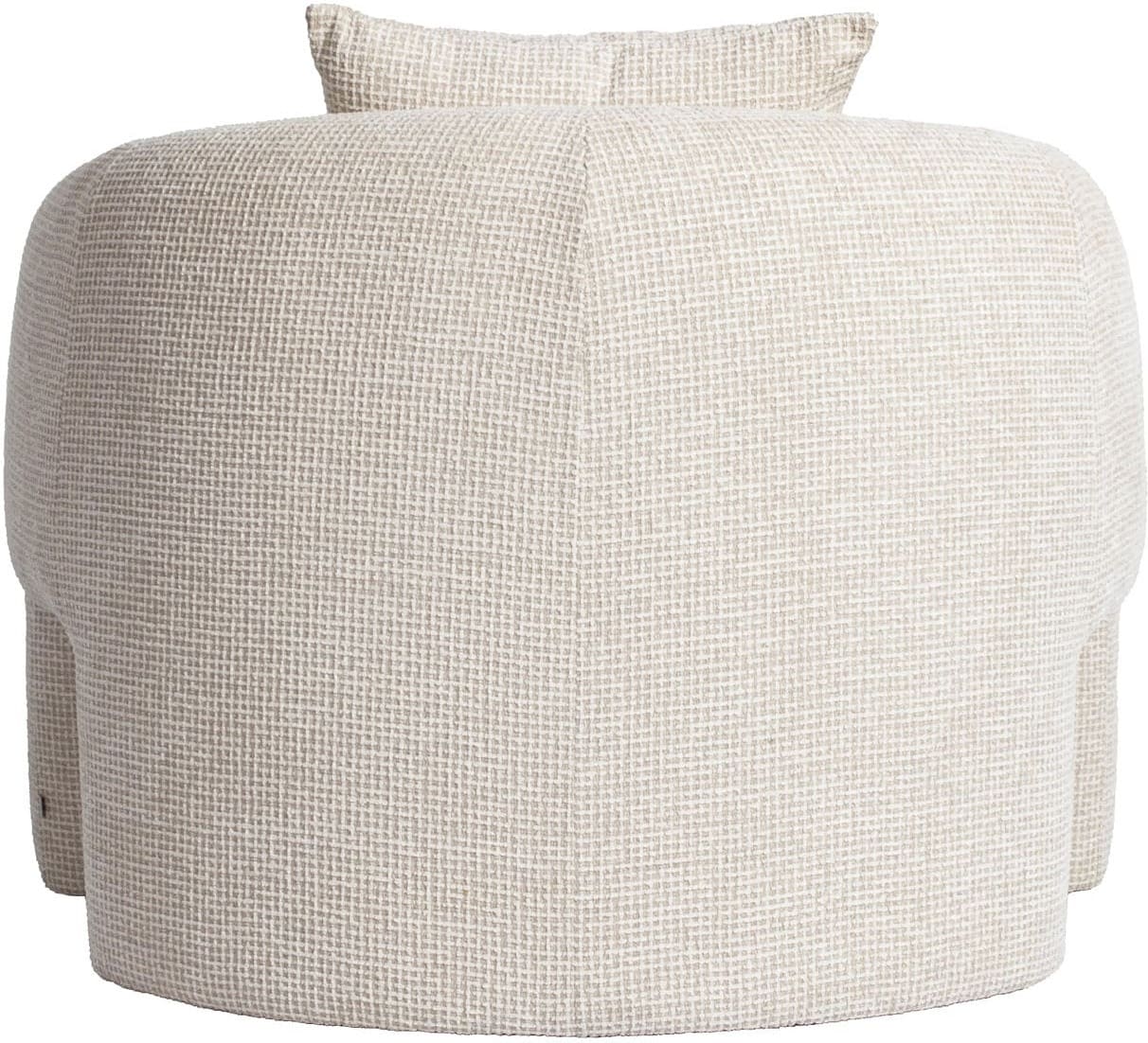 Richmond Interiors Lounge stoel Tuscany beige blockweave Beige Eetkamerstoel
