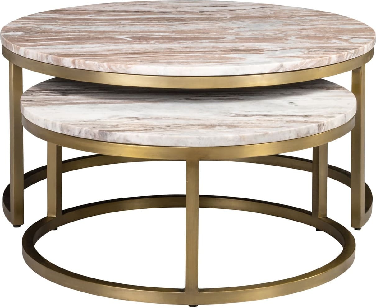 Richmond Interiors Salontafel Bottega Blush beige Beige Salontafel