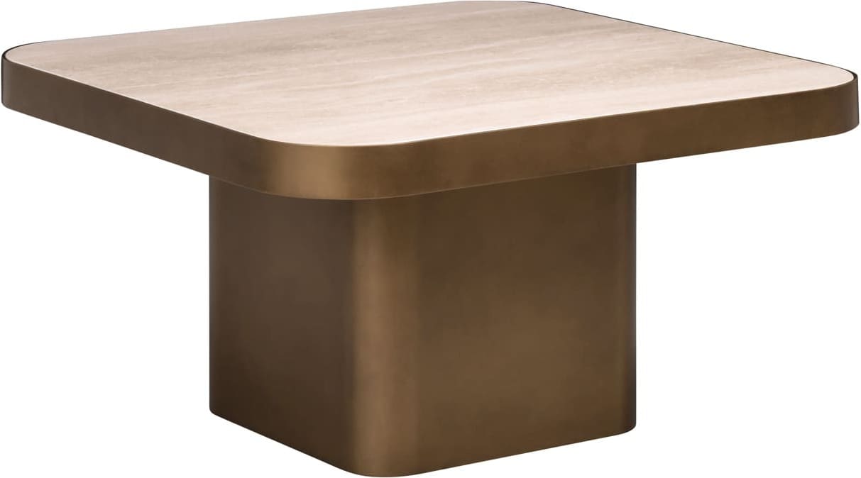 Richmond Interiors Salontafel Claridge beige 70x70 Beige Salontafel