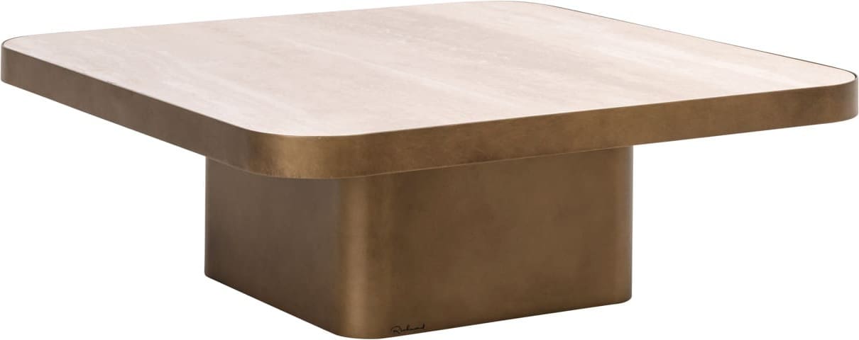 Richmond Interiors Salontafel Claridge beige 90x90 Beige Salontafel
