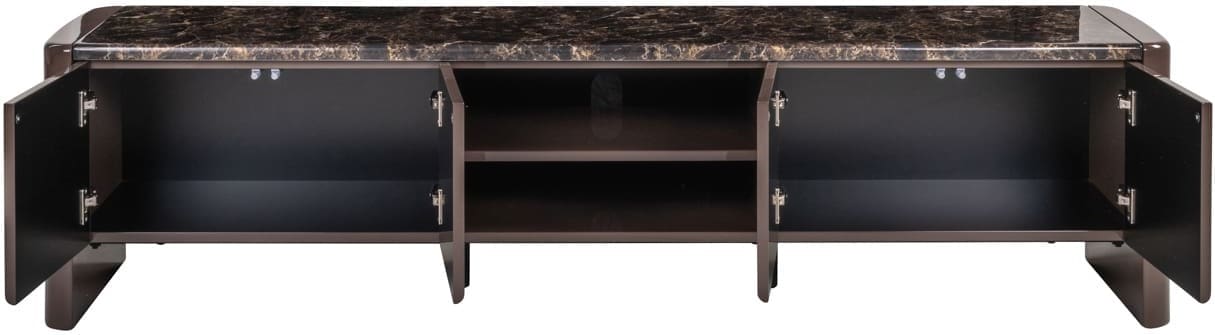 Richmond Interiors TV-meubel Almundi chocolat brown Bruin Tv-meubel|Tv-dressoir