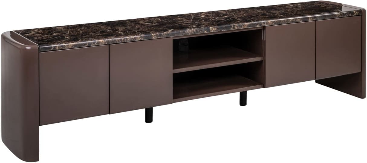 Richmond Interiors TV-meubel Almundi chocolat brown Bruin Tv-meubel|Tv-dressoir